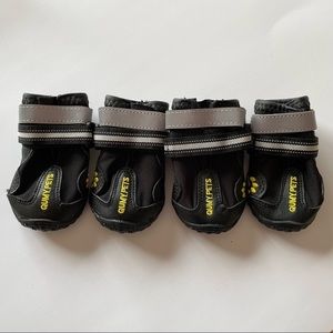 Waterproof Dog Shoes Black/Grey Size 4 (31-20lbs)